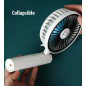 Portable Rechargeable Fan Mini Handy Fan Pocket Size Air Cooler USB w/ Battery