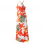 Women Floral Sexy Backless Evening Party Beach Long Maxi Dresses Boho Sundress