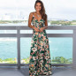 Women Floral Sexy Backless Evening Party Beach Long Maxi Dresses Boho Sundress