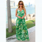 Women Floral Sexy Backless Evening Party Beach Long Maxi Dresses Boho Sundress