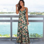 Women Floral Sexy Backless Evening Party Beach Long Maxi Dresses Boho Sundress