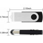 10PCS 4GB Swivel USB 2.0 Flash Drive Thumb Pen Drive Storage Memory Stick U Disk