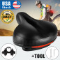 Comfort Wide Big Bum Soft Gel Cruiser Bike Saddle Bicycle Seat Air Cushion Pad