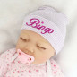 Embroidery Newborn Hospital Soft Hat, Personalized Newborn Hat, Baby Gift unisex