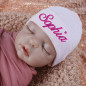 Embroidery Newborn Hospital Soft Hat, Personalized Newborn Hat, Baby Gift unisex