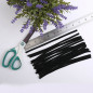 Black Elastic Band 1/4 inches Width (6mm) White For DIY Mask 8inchx10 to 100pcs