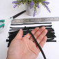 Black Elastic Band 1/4 inches Width (6mm) White For DIY Mask 8inchx10 to 100pcs