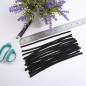 Black Elastic Band 1/4 inches Width (6mm) White For DIY Mask 8inchx10 to 100pcs