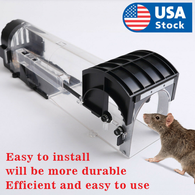 Rodent Animal Mouse Humane Live Trap Hamster Cage Rat Control Catch Bait Outdoor