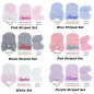 3PC Personalised Baby Boy Girl Hat Knitted New Baby Shower Gift  embroidery Name