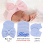 3PC Personalised Baby Boy Girl Hat Knitted New Baby Shower Gift  embroidery Name