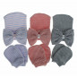 3PC Personalised Baby Boy Girl Hat Knitted New Baby Shower Gift  embroidery Name