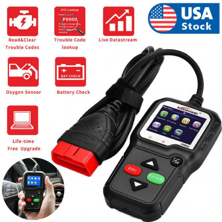 KW680 OBD2 OBDII & CAN Vehicle Engine Diagnostic Scanner Fault Code Reader-Scan