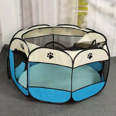 45" 600D Oxford Portable Pet Puppy Soft Tent Playpen Dog Cat Folding Crate