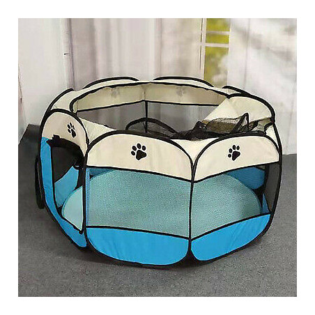 45" 600D Oxford Portable Pet Puppy Soft Tent Playpen Dog Cat Folding Crate