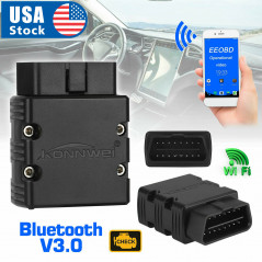 WiFi/Bluetooth Wireless OBD2 OBDII ELM327 Diagnostic Scanner For iPhone Android