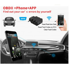 WiFi/Bluetooth Wireless OBD2 OBDII ELM327 Diagnostic Scanner For iPhone Android