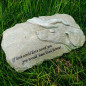 Personalise Pet Name dog Memorial Stone Sleeping Pet Angel Grave Marker Statue