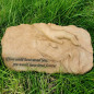 Personalise Pet Name dog Memorial Stone Sleeping Pet Angel Grave Marker Statue