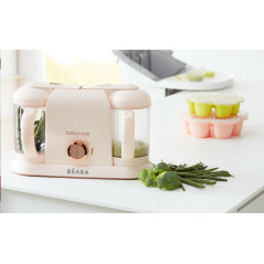 BEABA Babycook Plus 4 in 1 Steam Cooker and Blender, 9.4 cups, Dishwasher Safe,