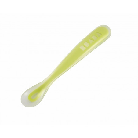 Beaba 1st Stage Silicone Spoons 1pk  Green