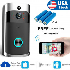 Wireless WiFi Video Doorbell Smart Phone Door Ring Intercom Security Camera Bell
