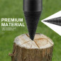 High Speed Twist Firewood Drill Bit Wood Splitter Screw Splitting Cone Driver US