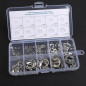 120Pcs 304 Stainless Steel E-Clip Retaining Circlip Assortment Kit 1.5mm to 10mm