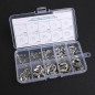 120Pcs 304 Stainless Steel E-Clip Retaining Circlip Assortment Kit 1.5mm to 10mm