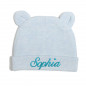 Cute Embroidery Bear Baby boys girls newborn hat personalised mummy daddy unisex