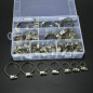 60 Pieces Adjustable Hose Clamps Worm Gear Stainless Steel Clamp Assortment