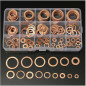 150x Engine Oil Drain Copper Crush Washer Gasket Flat Ring Seal Assorted 15 Size