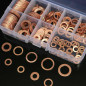 150x Engine Oil Drain Copper Crush Washer Gasket Flat Ring Seal Assorted 15 Size