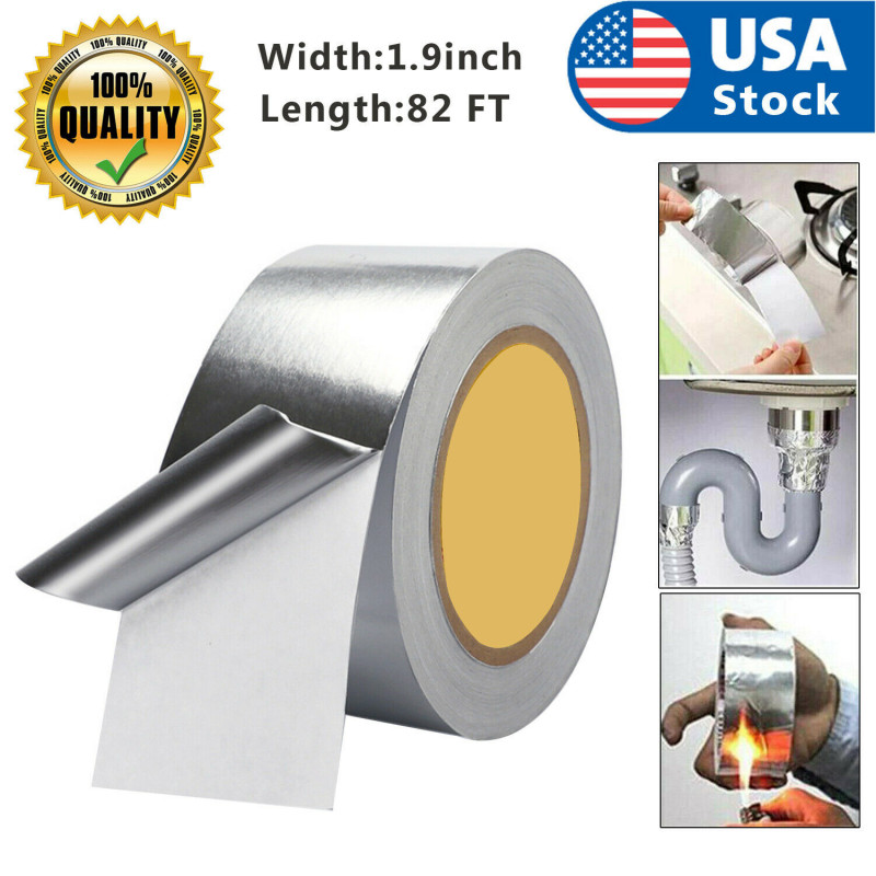 82FT Waterproof Strong Aluminum Foil Tape Butyl Seal Magic Repair Adhesive