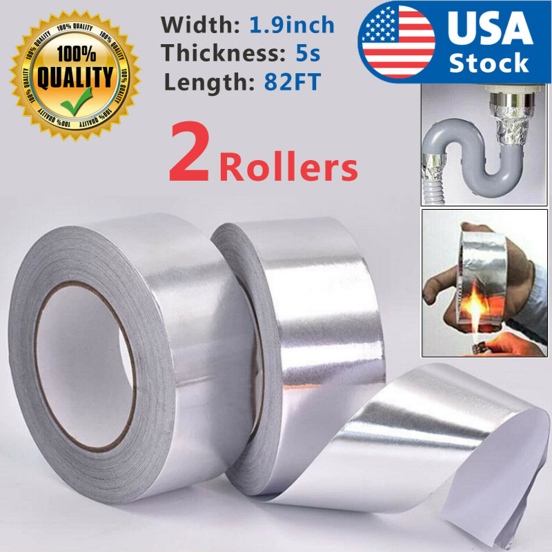 85FT Waterproof Strong Aluminum Foil Tape Butyl Seal Magic Repair Adhesive