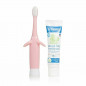 Dr. Brown's Infant-to-Toddler Toothbrush, Toothpaste Combo Pack Blue/Pink