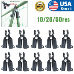 10-50pcs 11mm Garden Plant Support Bracket Connector Plant Climbing Pole