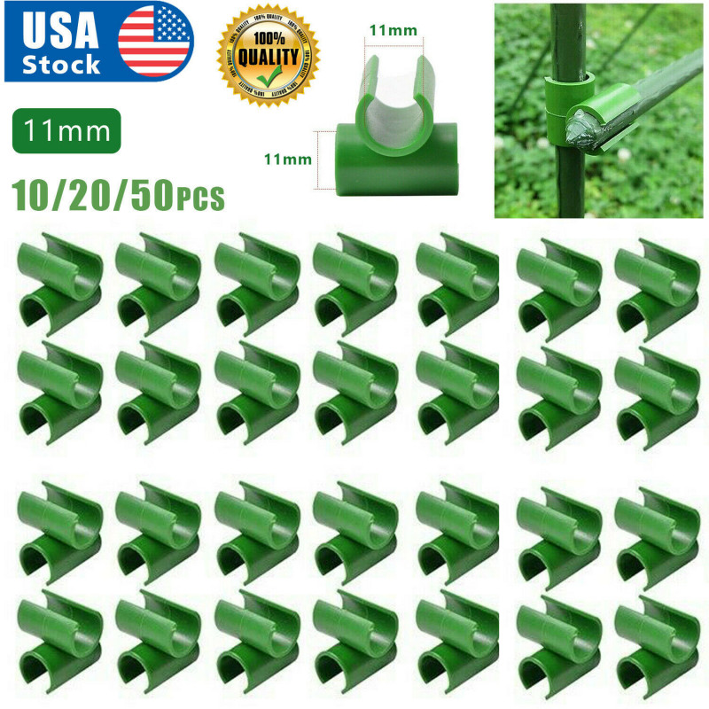 10-50 Plant Trellis Connector Clip Garden Adjustable Plant Connector Stake Clips