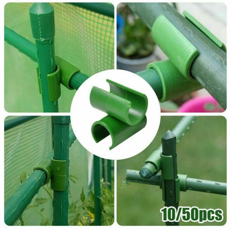 10-50 Plant Trellis Connector Clip Garden Adjustable Plant Connector Stake Clips