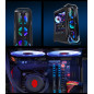 BLACK USB3.0 Steel/ Tempered Glass ATX Mid Tower Gaming Computer PC case