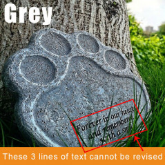 Paw Cat Dog Memorial Stone Grave Paws Marker Name Headstone Garden Pet Memorial