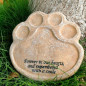 Paw Cat Dog Memorial Stone Grave Paws Marker Name Headstone Garden Pet Memorial