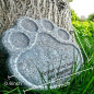 Paw Cat Dog Memorial Stone Grave Paws Marker Name Headstone Garden Pet Memorial