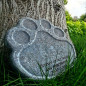 Paw Cat Dog Memorial Stone Grave Paws Marker Name Headstone Garden Pet Memorial