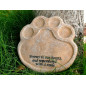 Paw Cat Dog Memorial Stone Grave Paws Marker Name Headstone Garden Pet Memorial