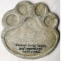 Paw Cat Dog Memorial Stone Grave Paws Marker Name Headstone Garden Pet Memorial