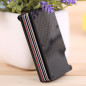 Slim Carbon Fiber Meta Credit Card Holder Clip Purse Money Wallet RFID Blocking