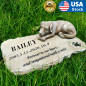 3D-Dog Memorial Stones Garden Stones,Personalized Dog Grave Markers Headstones