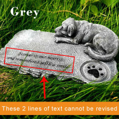 3D-Dog Memorial Stones Garden Stones,Personalized Dog Grave Markers Headstones