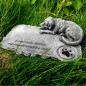 3D-Dog Memorial Stones Garden Stones,Personalized Dog Grave Markers Headstones